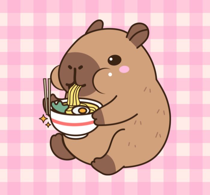 Những bức ảnh avatar capybara cute cực 